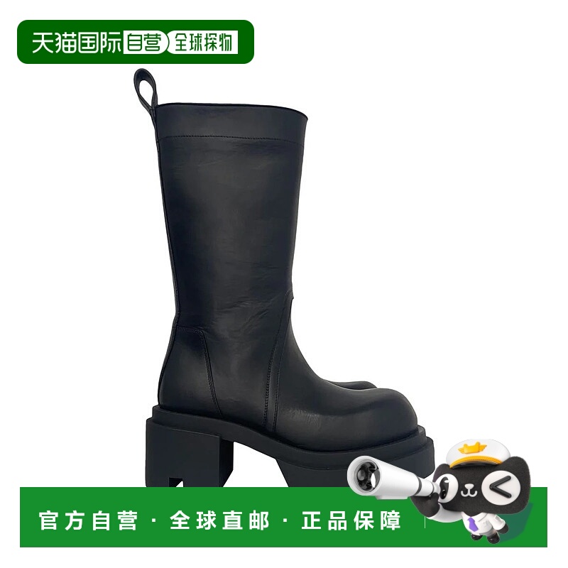 1h可退 RICK OWENS 女士靴子 RP02E4834LGE AW2025 黑色 Rick Owe