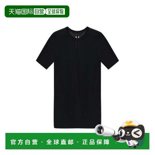 RICK OWENS 男士T恤 RU01F2264JS09 SS2026 黑色 Crew-neck T-shi