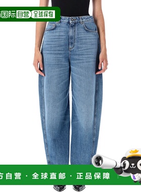 GIVENCHY 女士牛仔裤 BW517J516W420 AW2025 蓝色 Cocoon denim p