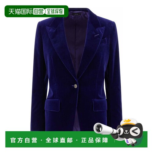 TOM FORD 女士西服 GI2970FAX1518GV775 AW2026蓝色西装外套