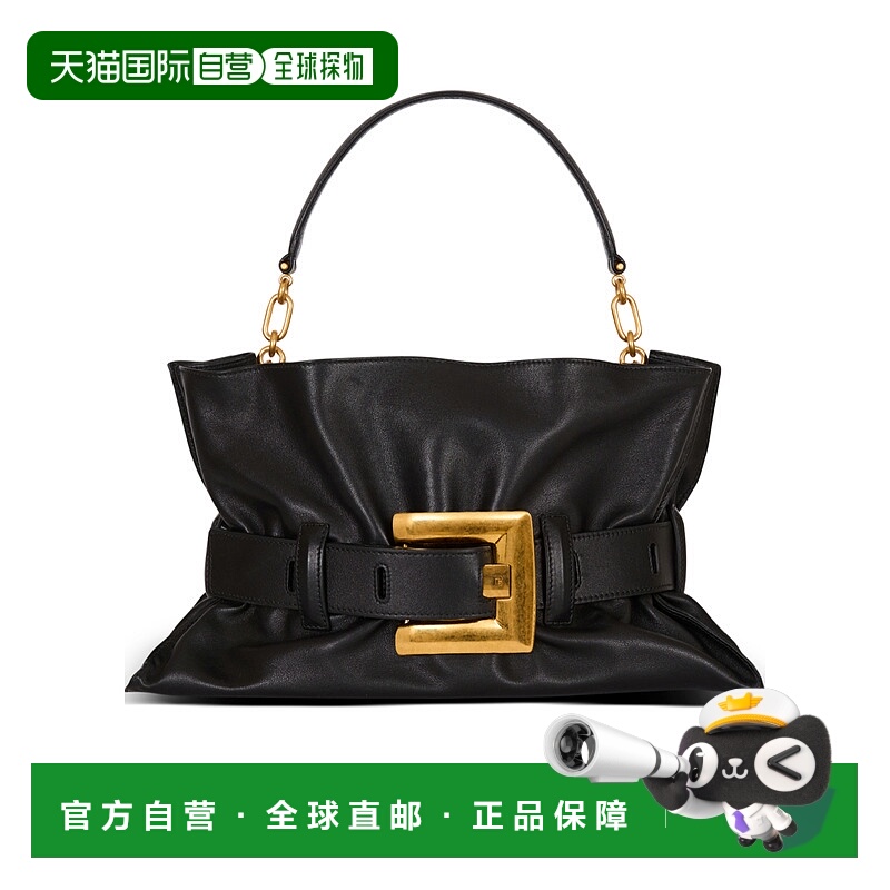 1h可退 BALMAIN 女士手提包 FN1KK990LVGX0PA CO 黑色 中号Anthem
