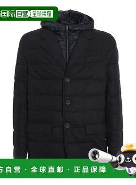HERNO 男士羽绒服 PC0121U332799201 CO 深灰色 Flanel puffer ja