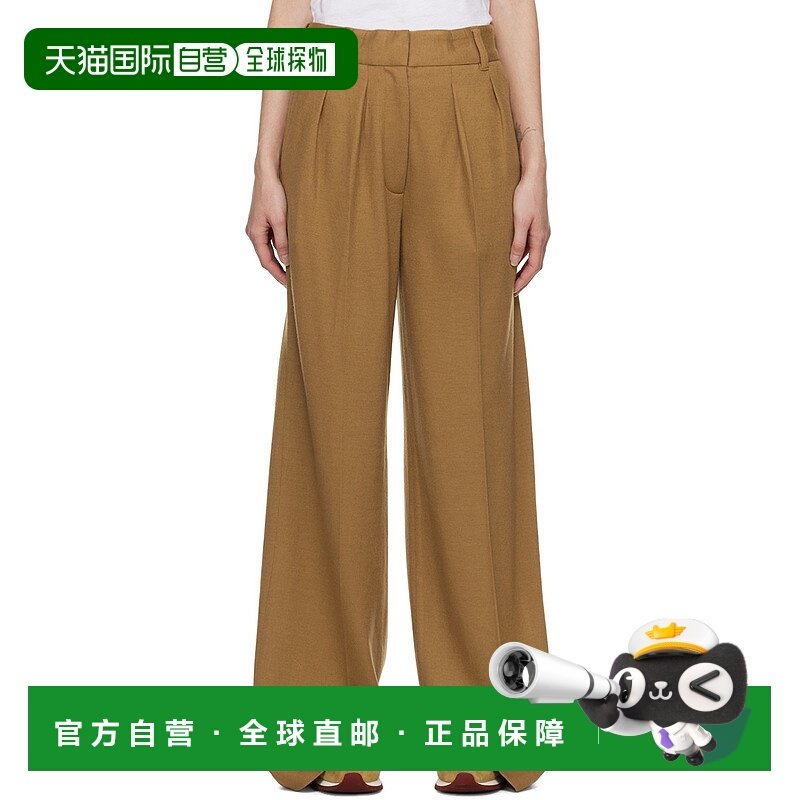 1h可退 潮奢 rag bone 瑞格布恩 女士 棕色 Shelly Wide-Leg 长裤