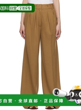 1h可退 潮奢 rag bone 瑞格布恩 女士 棕色 Shelly Wide-Leg 长裤