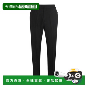 1h可退 潮奢 Berluti 伯尔鲁帝 男士 黑色羊毛长裤 R29TCU107001