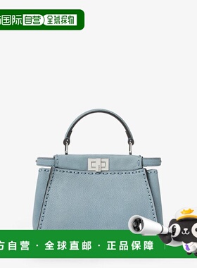 FENDI 女士斜挎包 8BN244AVQQF1USY SS2026 灰色 Peekaboo Mini N