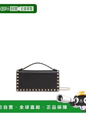 VALENTINO 女士钱包 WP0AK2VSH0NO SS2025 黑色 铆钉链条钱包