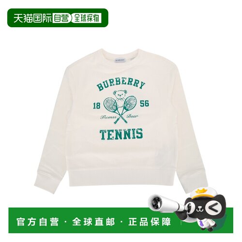 BURBERRY 男童针织衫 81280161 AW2026 白色 圆领卫衣