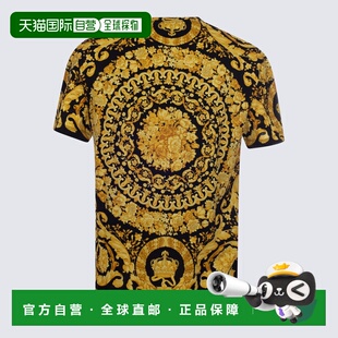 SS2024花色短袖 VERSACE 10066621A046125B000 T恤 男士