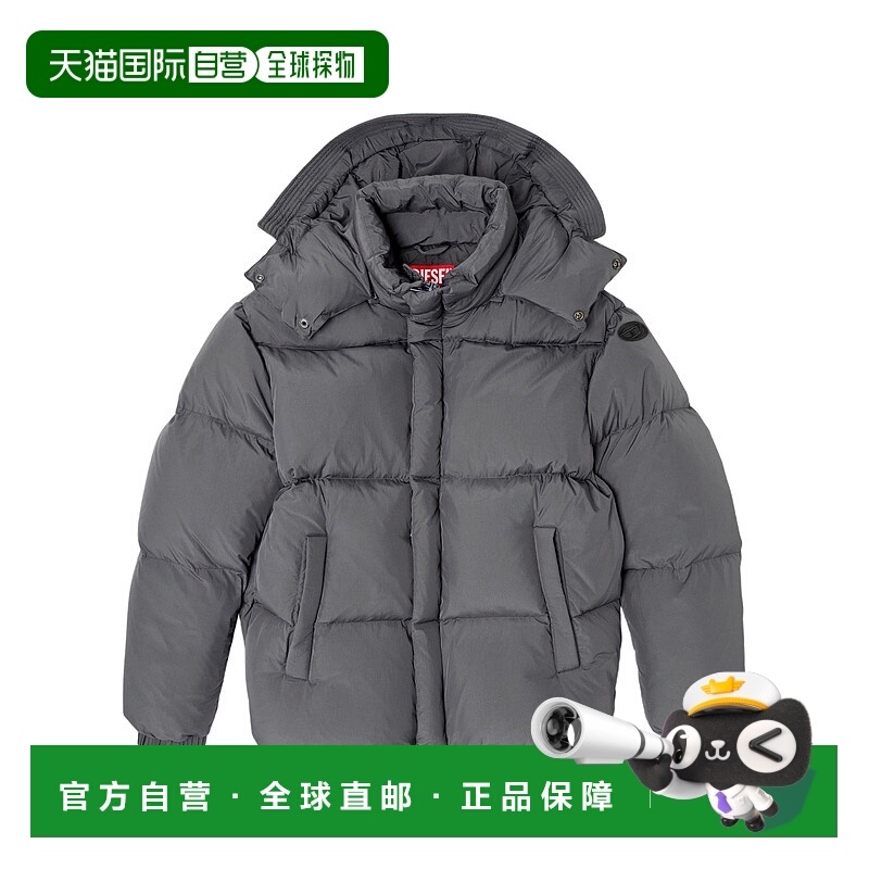1h可退 DIESEL 男士羽绒服 A217640AEAI9EB SS2026 灰色 长袖羽绒