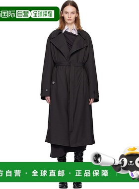 1h可退 潮奢 Lemaire 女士 灰色 Peaked Lapel 风衣 CO1127LF414