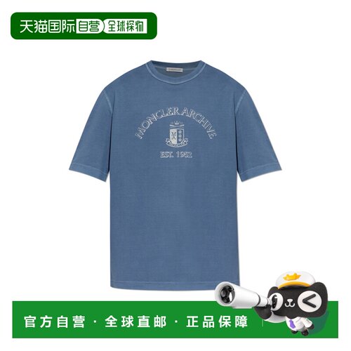 MONCLER 男士T恤 L10918C0001389BAL76G CO 紫色 短袖T恤