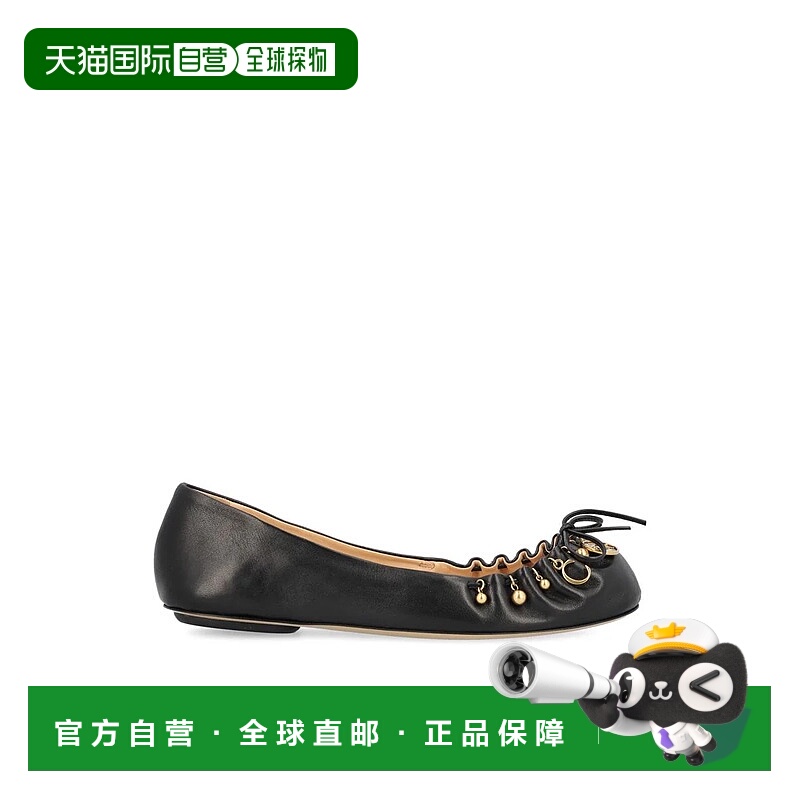 1h可退 CHLOÉ 女士芭蕾乐福鞋 CH25A11TRI001AI25 AW2025 黑色