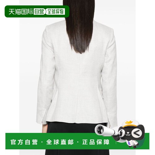 THEORY 女士西服 O110310325P SS2025 白色 千鸟格纹西装外套