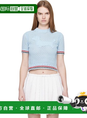1h可退 潮奢 Thom Browne 汤姆 布朗 女士 蓝色 Cotton Pointelle