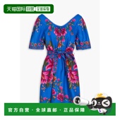 印花亚麻混纺迷你连衣裙 1h可退 337475SUMME RIO 女士 潮奢 FARM