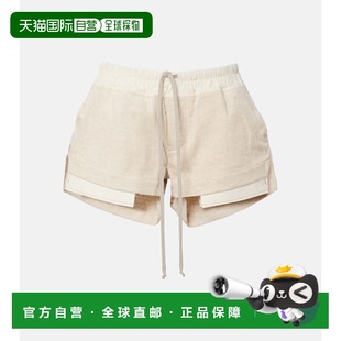 owens 瑞克 欧文斯 1h可退 Fog rick 女士 棉质亚麻百慕大短 潮奢