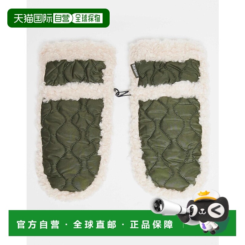 1h可退 潮奢 Barbour 巴伯尔 女士 Marnie 防水橄榄绿绿色连指手