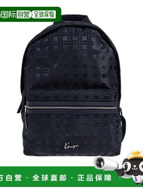 KENZO 男士双肩包 FF65SA503F2279 SS2026 黑色 拉链双肩包