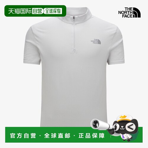 M'S AIRWAVE S/S ZIP TEE 北面男士拉链短袖T恤户外