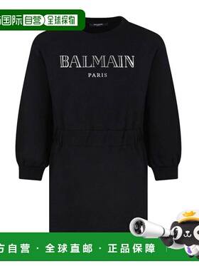 BALMAIN 女童连衣裙 BV1A60Z1753930AG AW2024 黑色