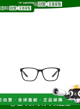 PRADA 男士太阳镜 PS06PVDG01O1 AW2023 黑色 徽标平光镜普拉达