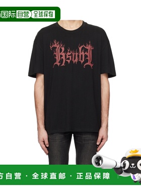 KSUBI 男士T恤 MPS25TE043BLACK SS2025 黑色 短袖T恤