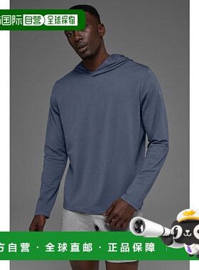 alo yoga Conquer REFORM LONG SLEEVE WITH HOOD 套头长袖纯色卫