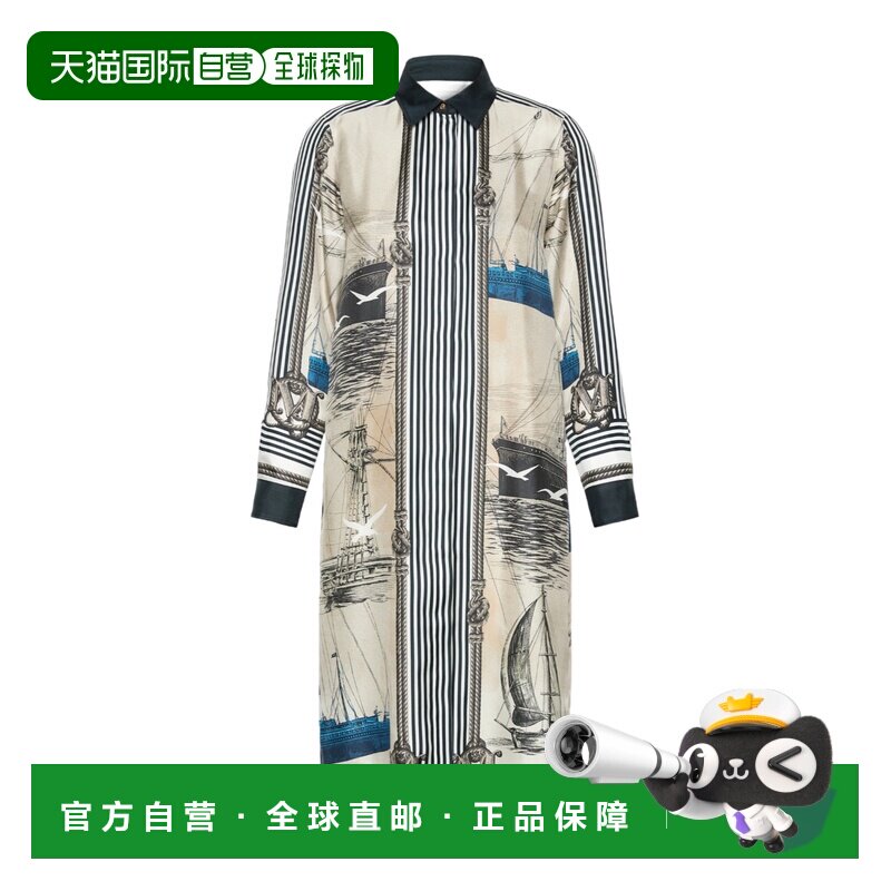MAX MARA 女士连衣裙 1226046106001 AW2026 花色 印花真丝衬衫裙图片