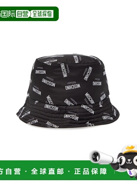 1h可退 MOSCHINO 女士帽子 65181M2171016 SS2025 黑色 印花图案