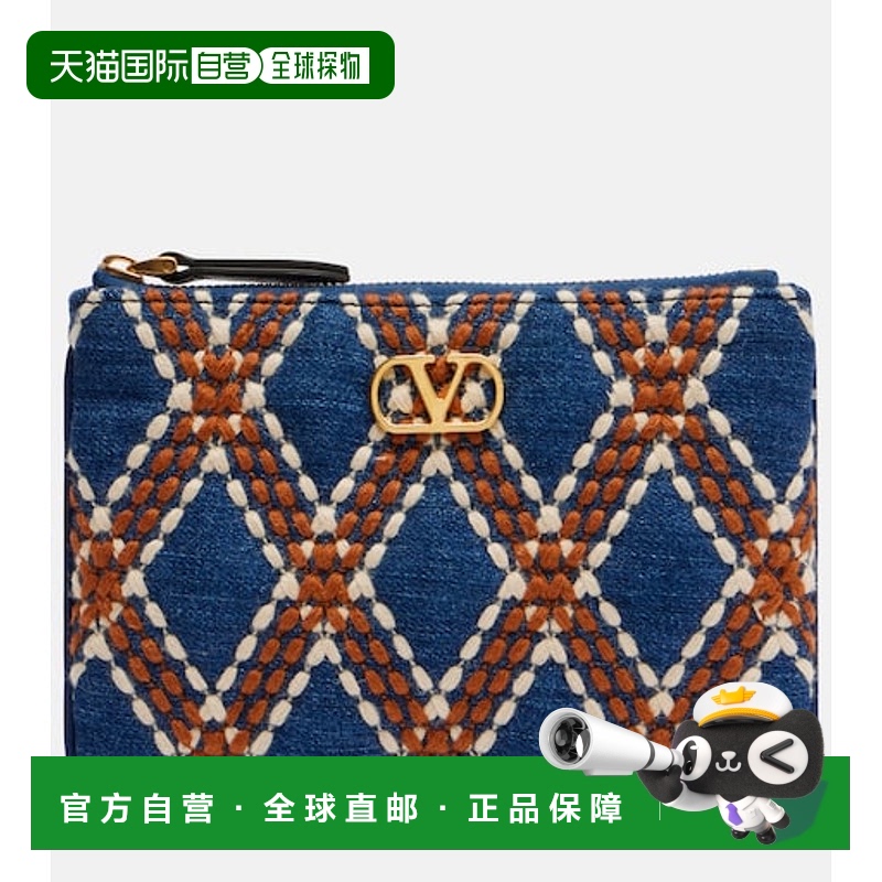 1h可退 潮奢 Valentino 华伦天奴 女士 Quiltie 67 刺绣牛仔布小