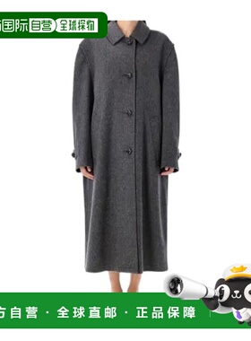 PRADA 女士外套 P657SEC2OF0480 AW2025 灰色 长袖大衣