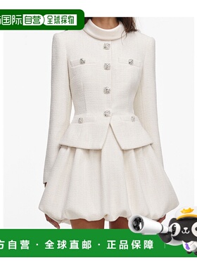 1h可退 SELF-PORTRAIT 女士外套 RS26161SAC SS2026 白色 圈圈领