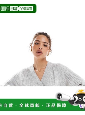 1h可退 潮奢 Vero Moda 维莎曼 女士 宽松款柔软罗纹浅灰色混纺套