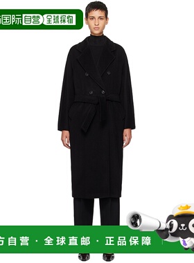 1h可退 潮奢 MaxMara 麦斯玛拉 女士 黑色 Madame 大衣 231018013