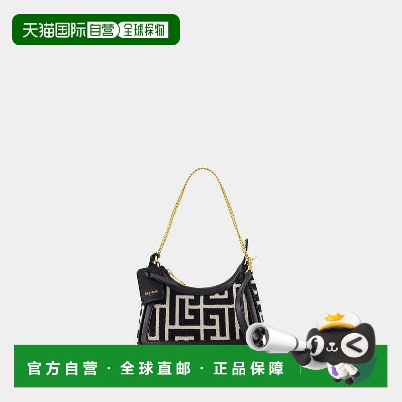 BALMAIN 女士单肩包 EN1BT920TJQY SS2025 黑色 Balmain B-Army S