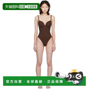 1h可退 潮奢 SKIMS 女士 棕色 Ultimate Body Push-Up Thong 连体