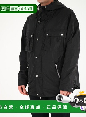 BALMAIN 男士外套 WH1TG020X1370PA AW2021 黑色 GIACCA CON CAPP