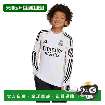 ADIDAS Real Madrid 25/26赛季主场青少年长袖T恤 中性