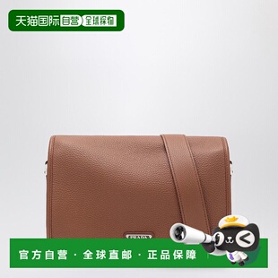 1h可退 潮奢 Prada 普拉达 男士 COGNAC-COLOURED 皮革肩包 2VD07