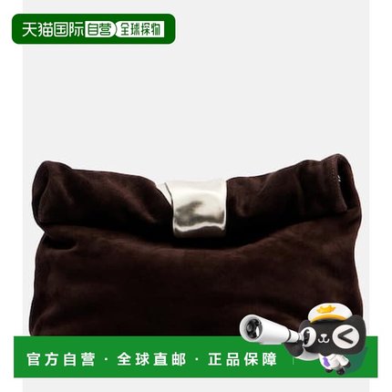 1h可退 潮奢 Staud 女士 Cuff 绒面革手包 brown棕色 舒适时尚