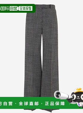 VALENTINO 女士休闲裤 7B0RB6S09URA01 AW2025 灰色阔腿裤直筒裤