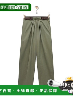 LOEWE 男士休闲裤 H526Y04WHI4160 AW2025 绿色阔腿裤