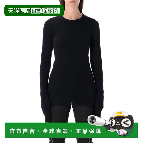 RICK OWENS 女士T恤 DS02E7217RN09 AW2025 黑色