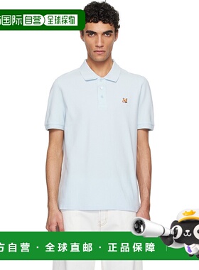 1h可退 潮奢 MAISON KITSUNE 男士 蓝色 Fox Head Patch Regular