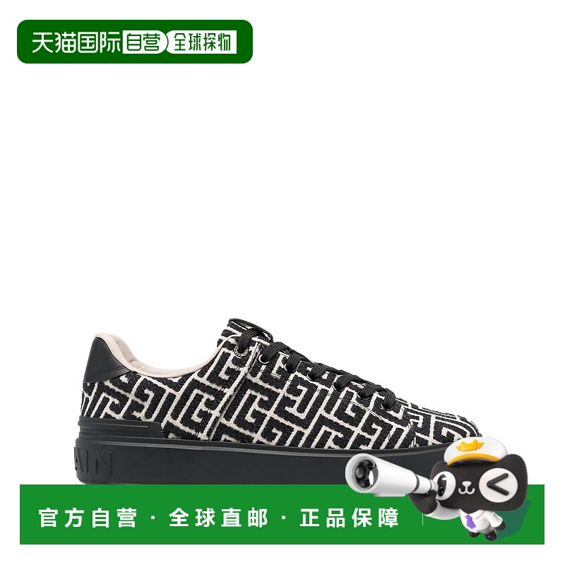 1h可退 BALMAIN 男士运动鞋 BM1VI288TJCMEDK AW2023 黑色 Sneake