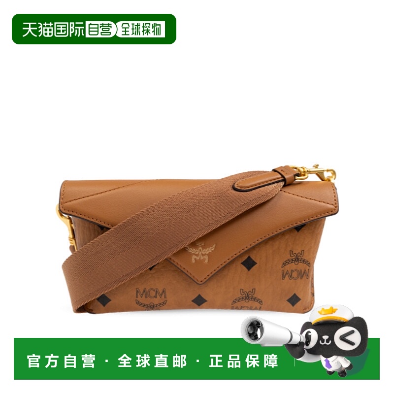 1h可退 MCM 女士单肩包 MYZEAAK04CO AW2024 棕色 翻盖迷你包