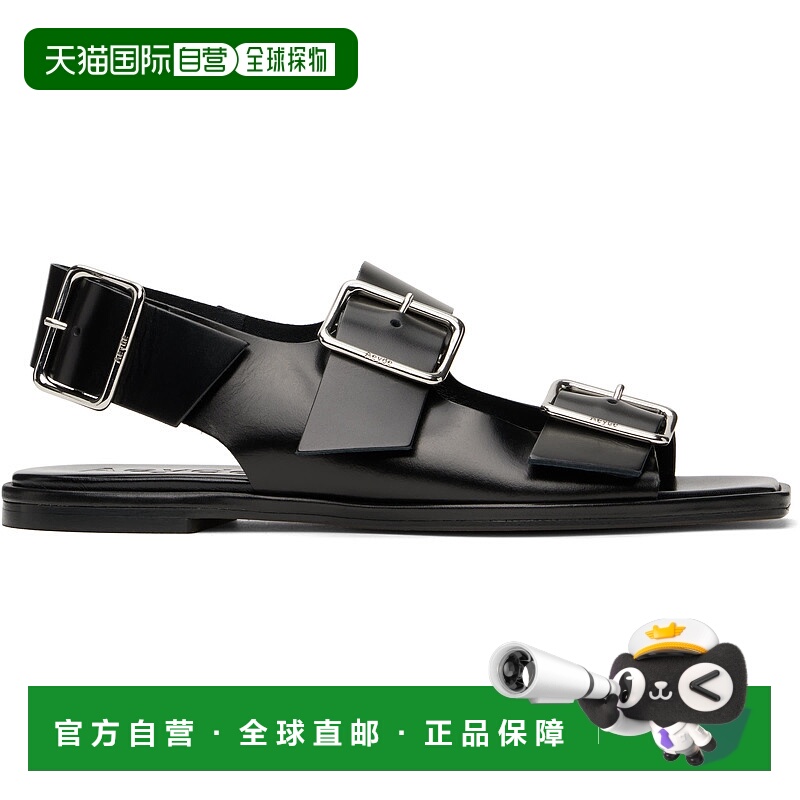 1h可退 潮奢 aeyde 女士 黑色 Thekla Leather 凉鞋 A11FSBRNS08F