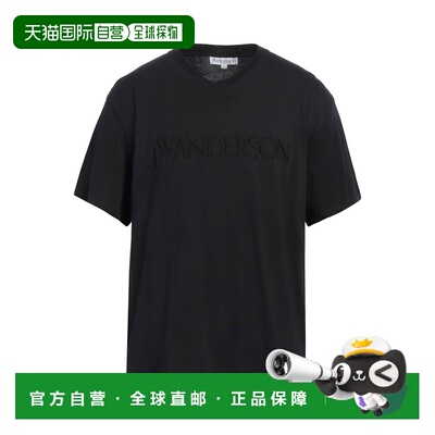 潮奢 J.W. Anderson 男士 T恤 black黑色 舒适时尚