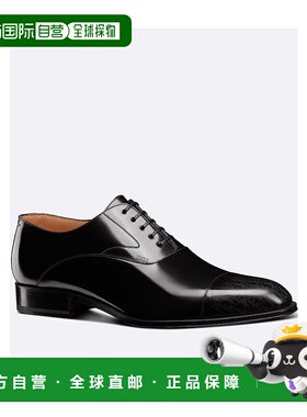 DIOR 男士商务休闲鞋 3DE333ZTJH900 SS2024 黑色 Timeless 牛津